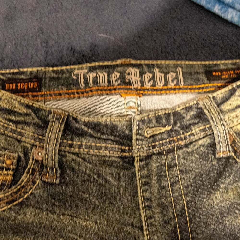 True Rebel 900 Series Slim Fit Dark Wash Jeans